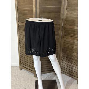 Black Plus-Size Swimsuit Coverup Shorts